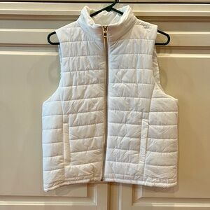 NWT Junior’s XL white puffer vest